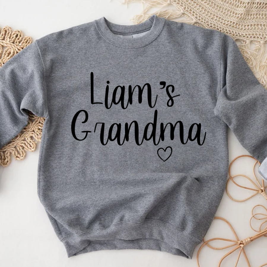 Personalized Grandma Kid Name Custom Names Mother's Day Sweatshirt