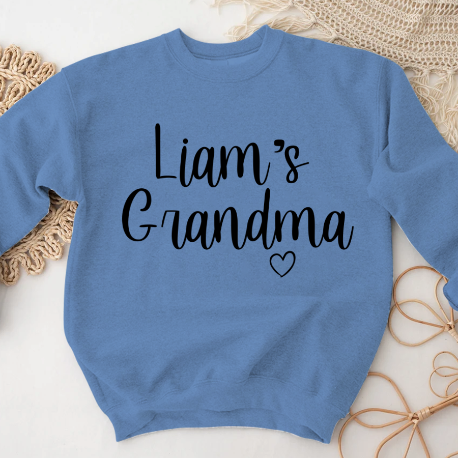 Personalized Grandma Kid Name Custom Names Mother's Day Sweatshirt