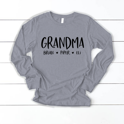 Personalized Grandma Shirt, Mother's Day Gifts For Grandma