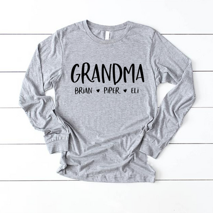 Personalized Grandma Shirt, Mother's Day Gifts For Grandma