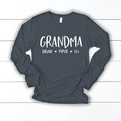 Personalized Grandma Shirt, Mother's Day Gifts For Grandma