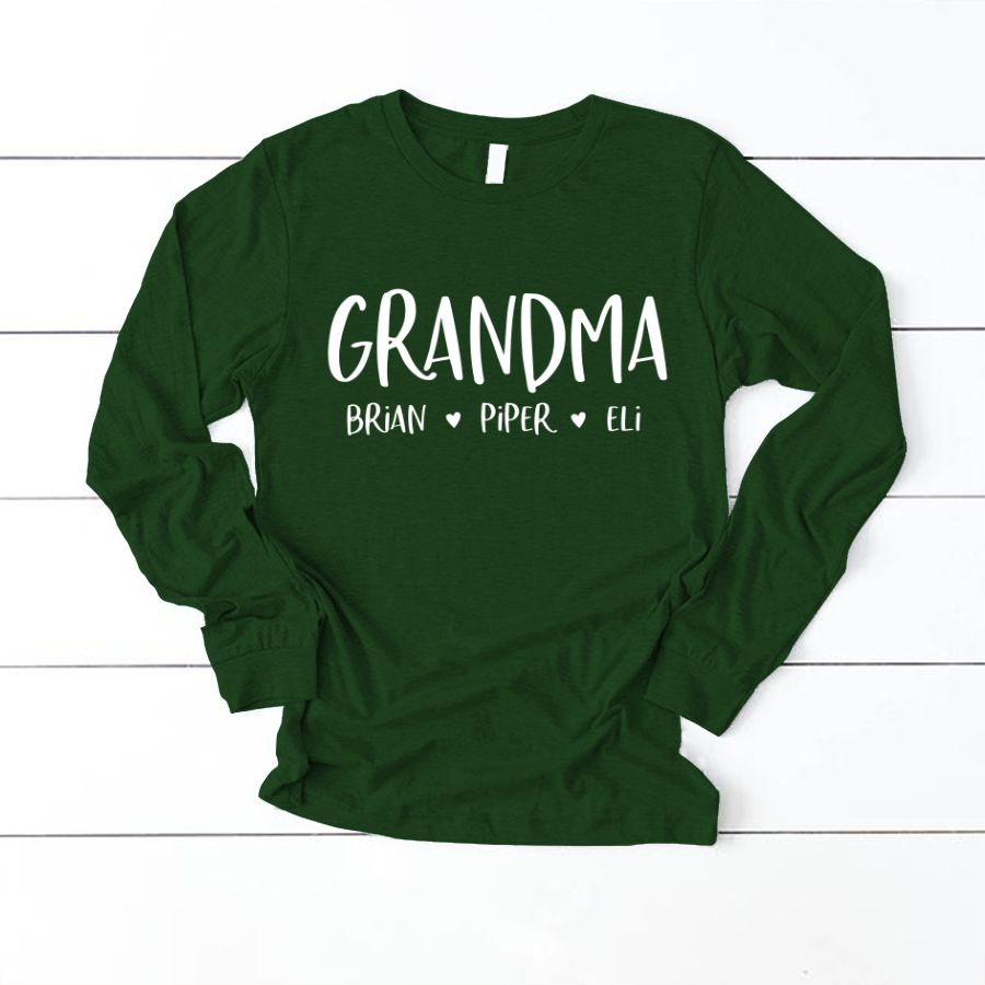 Personalized Grandma Shirt, Mother's Day Gifts For Grandma