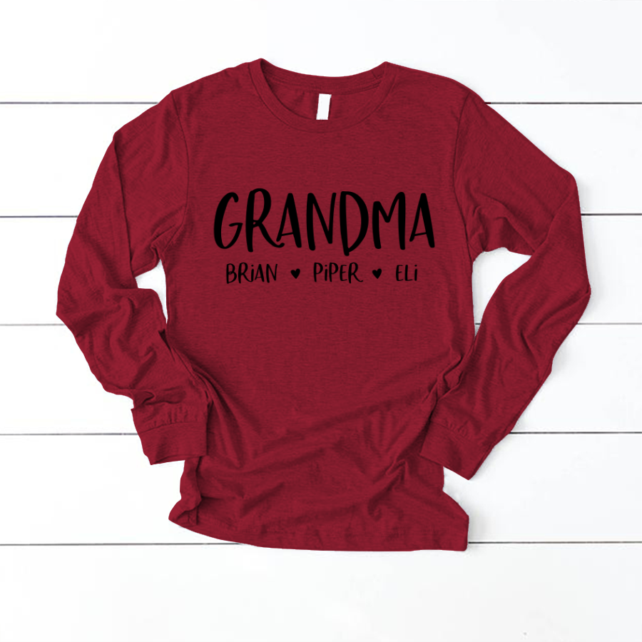Personalized Grandma Shirt, Mother's Day Gifts For Grandma