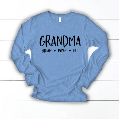Personalized Grandma Shirt, Mother's Day Gifts For Grandma