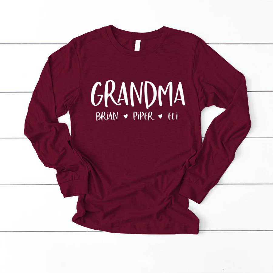 Personalized Grandma Shirt, Mother's Day Gifts For Grandma