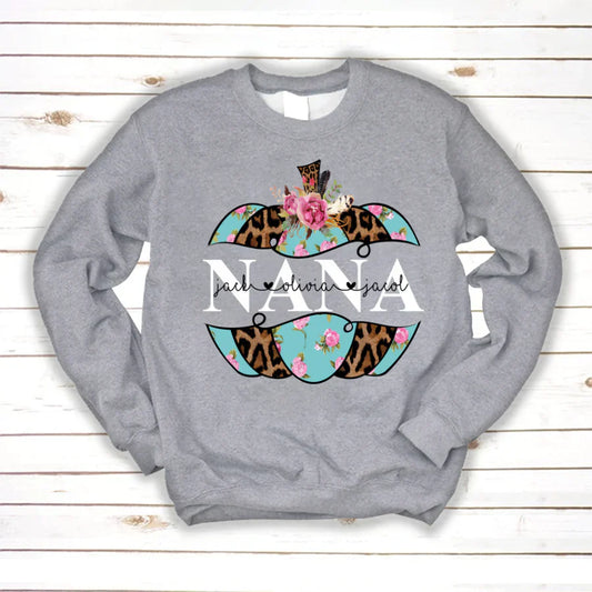 Personalized Nana Pumpkin Flower 2022 Sweatshirt