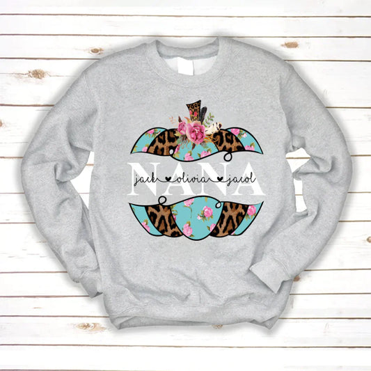 Personalized Nana Pumpkin Flower 2022 Sweatshirt