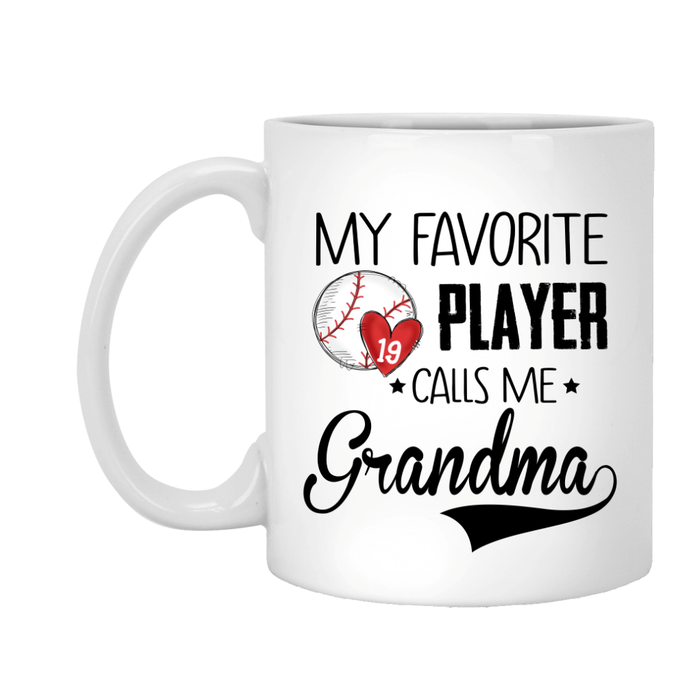 Personalized my favorite player call me grandma Mug