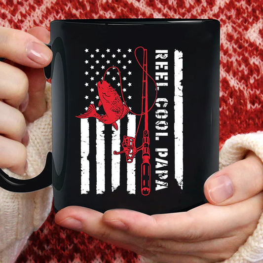 Reel Cool Papa, American Flag, Papa VTN221125 Mug