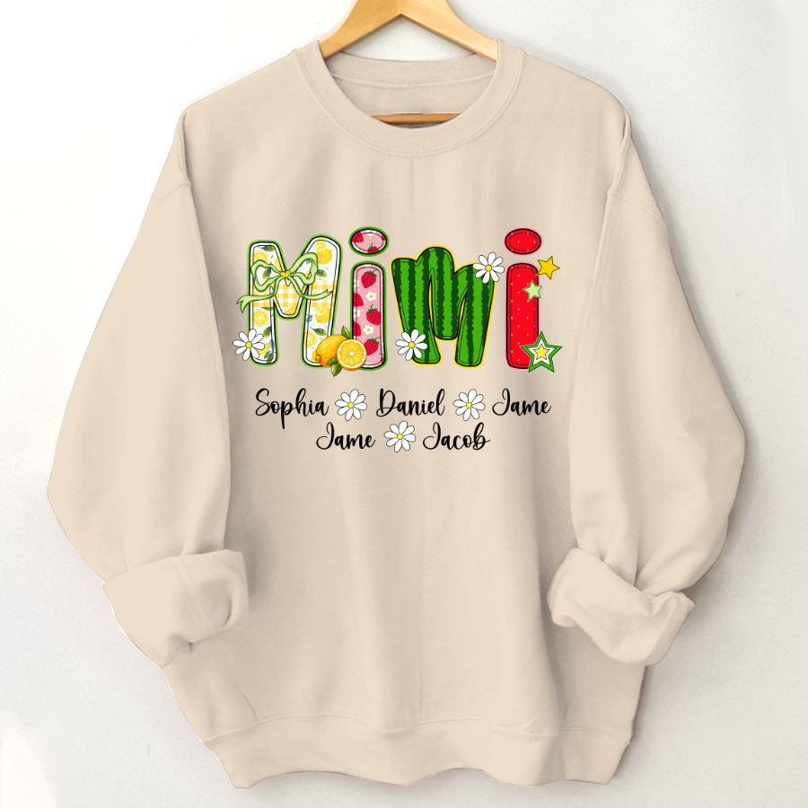 Summer Fruit Design Personalized Gift Mimi with Grandkids