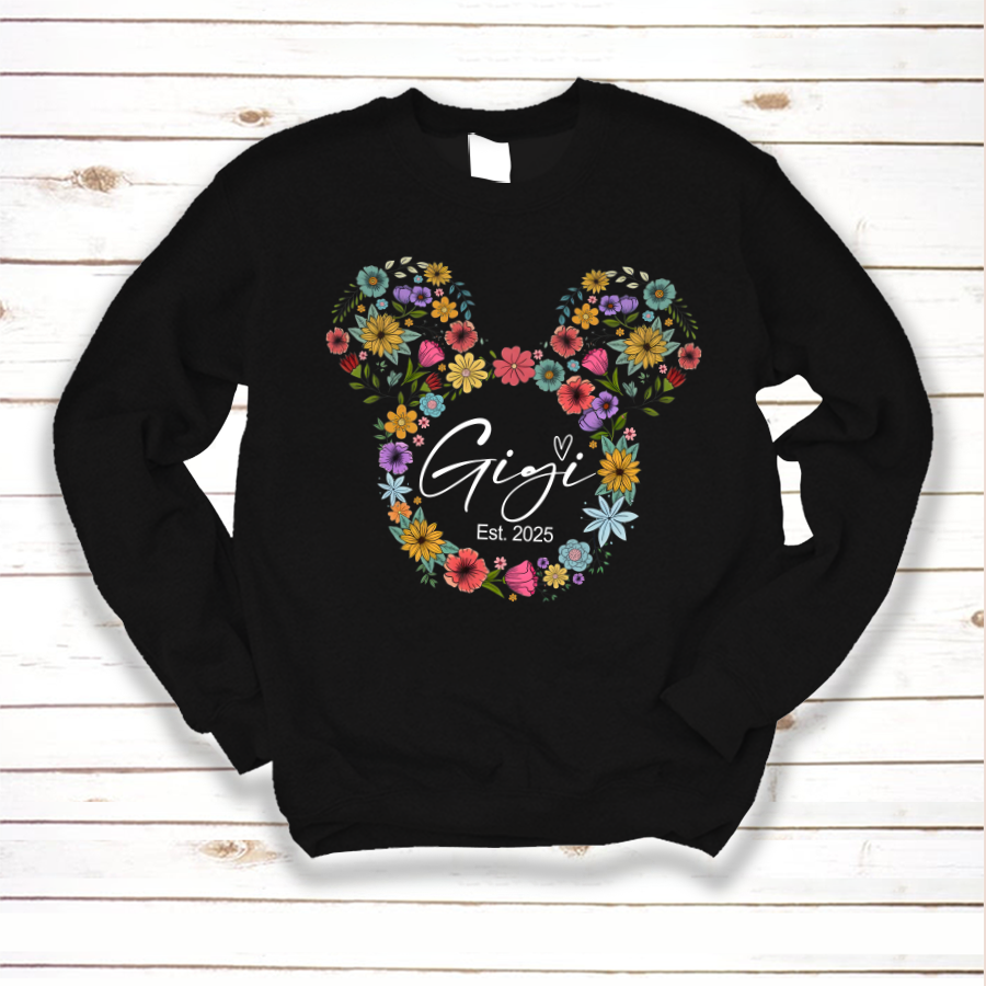 Test Custom Gigi Floral Mother's Day Gift Shirt