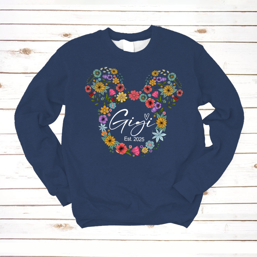 Test Custom Gigi Floral Mother's Day Gift Shirt