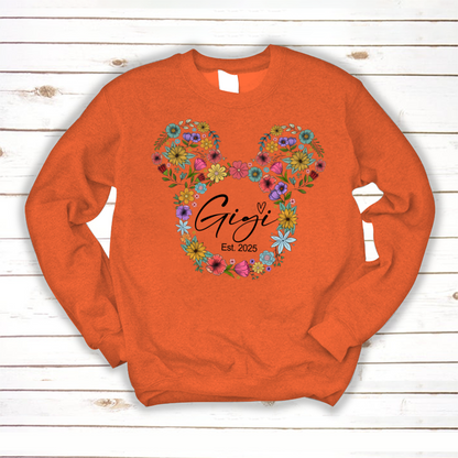 Test Custom Gigi Floral Mother's Day Gift Shirt