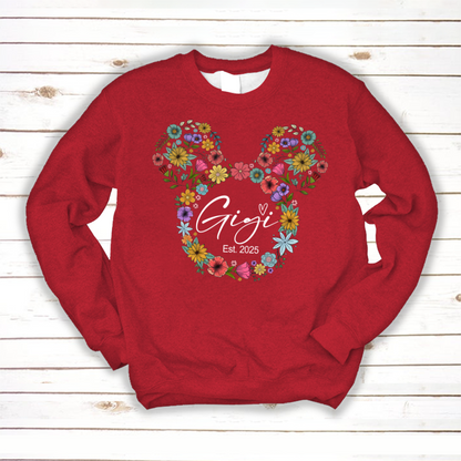 Test Custom Gigi Floral Mother's Day Gift Shirt