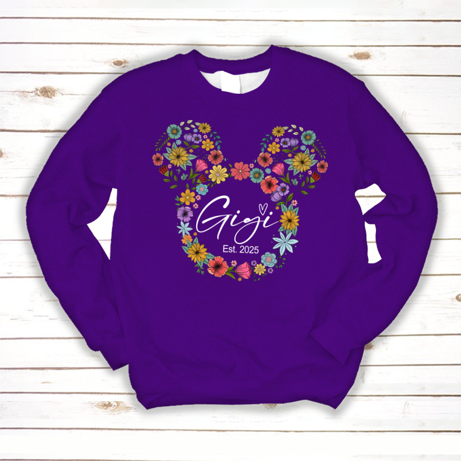 Test Custom Gigi Floral Mother's Day Gift Shirt