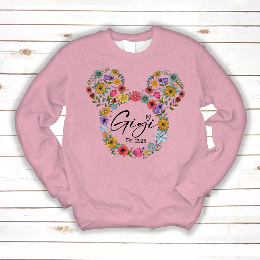 Test Custom Gigi Floral Mother's Day Gift Shirt