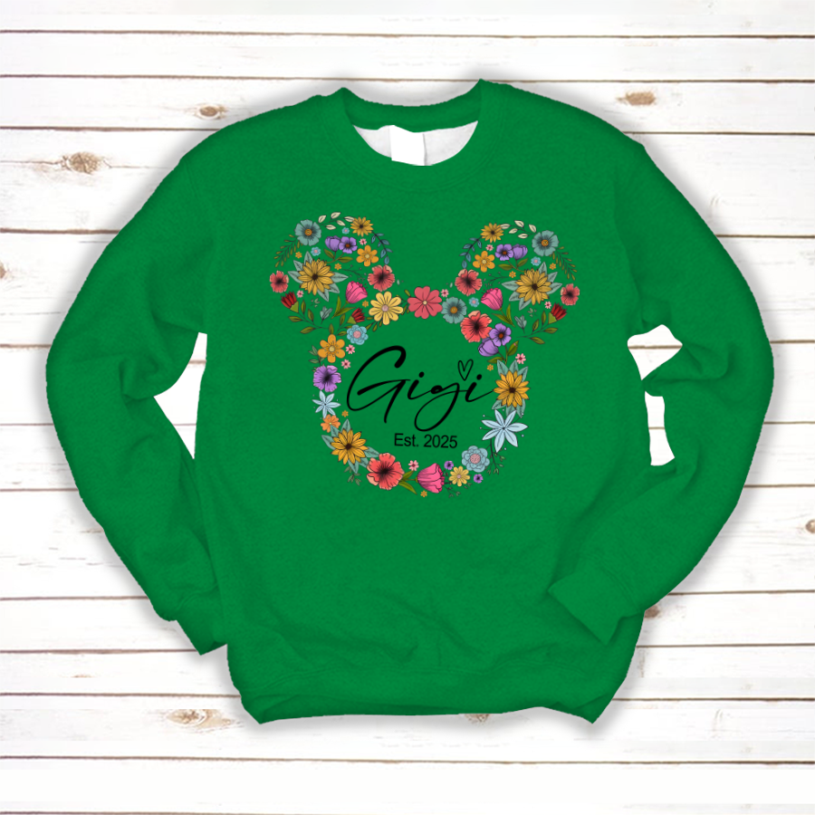 Test Custom Gigi Floral Mother's Day Gift Shirt
