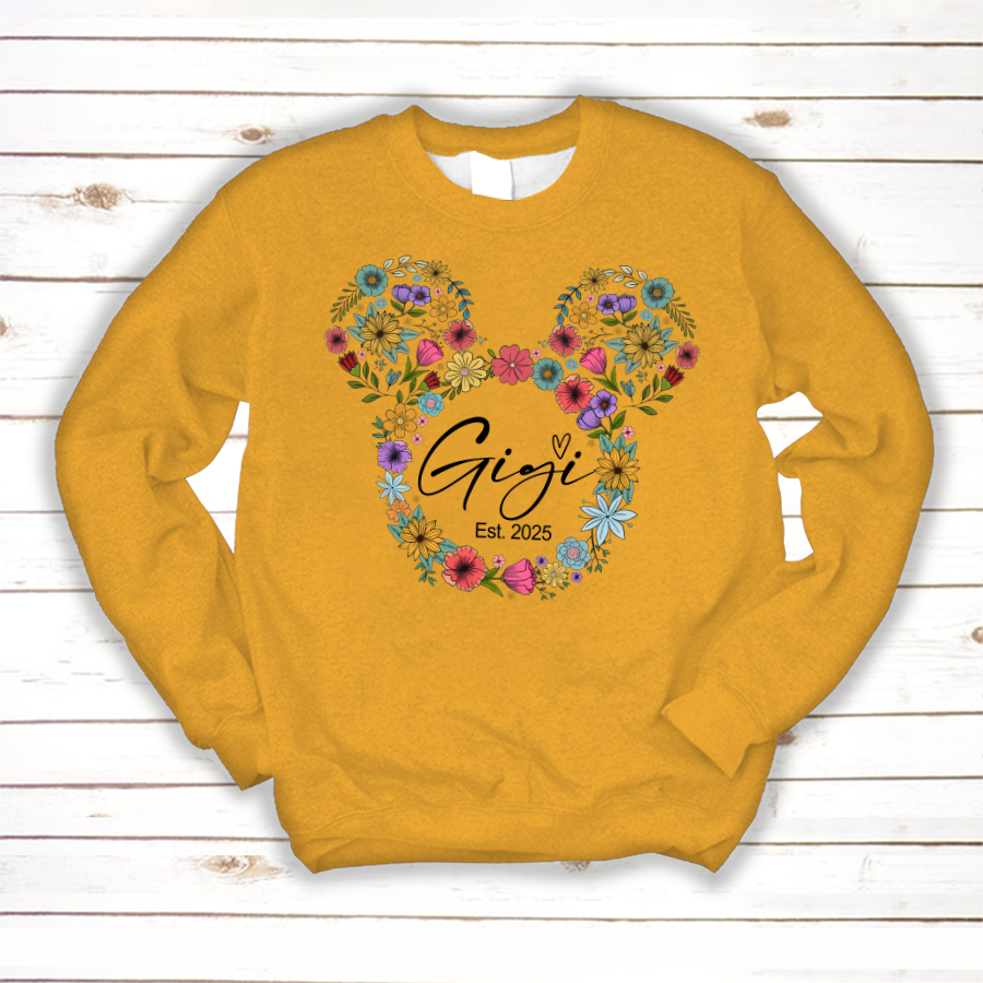 Test Custom Gigi Floral Mother's Day Gift Shirt