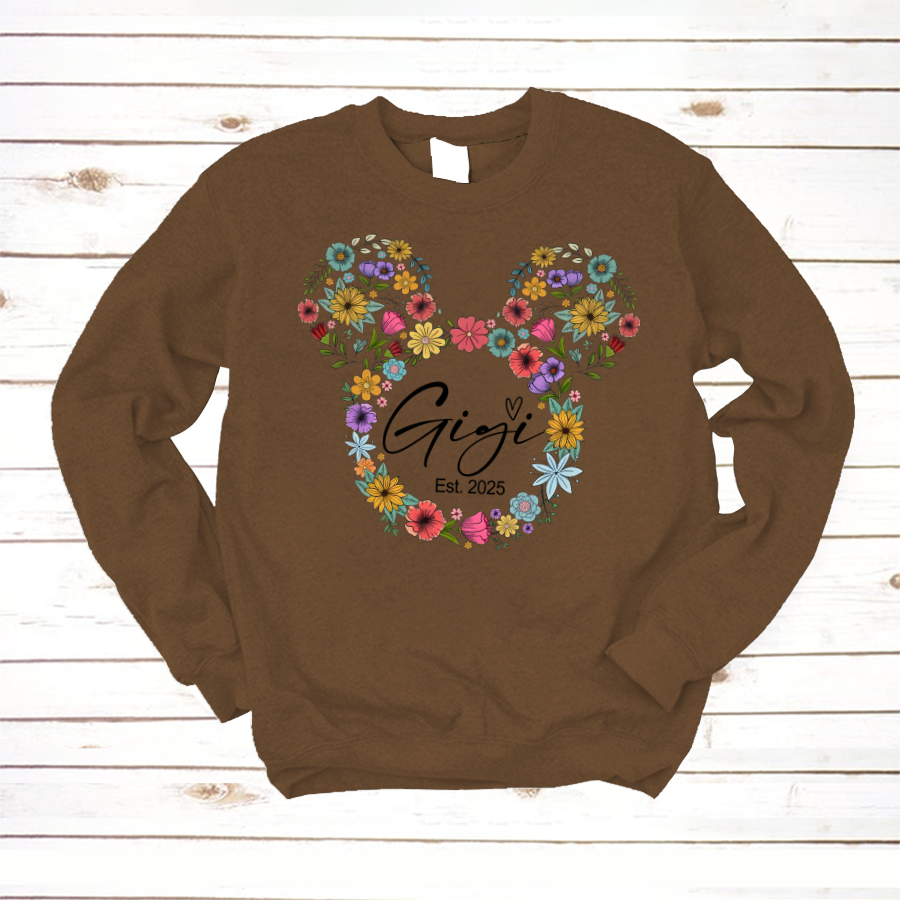 Test Custom Gigi Floral Mother's Day Gift Shirt
