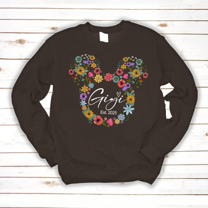 Test Custom Gigi Floral Mother's Day Gift Shirt