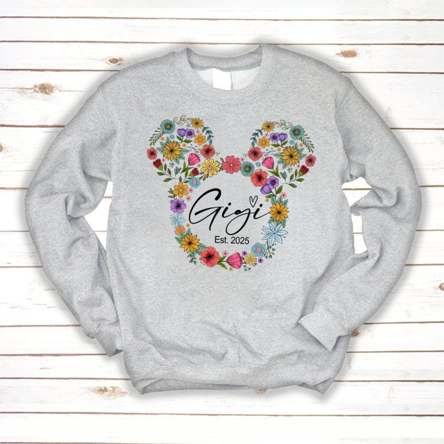 Test Custom Gigi Floral Mother's Day Gift Shirt