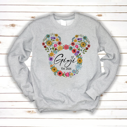 Test Custom Gigi Floral Mother's Day Gift Shirt