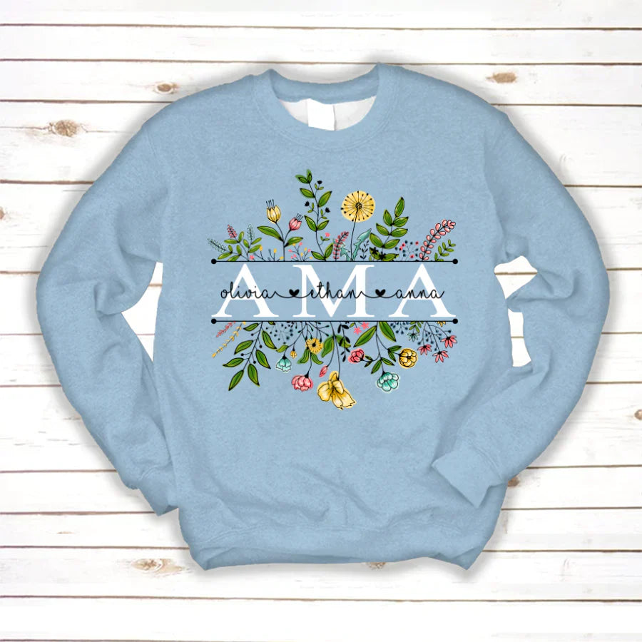 Wildflowers Ama And Grandkids Sweatshirt