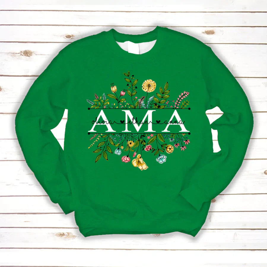 Wildflowers Ama And Grandkids Sweatshirt