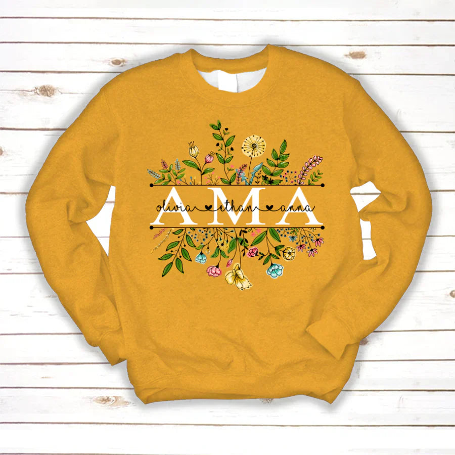 Wildflowers Ama And Grandkids Sweatshirt