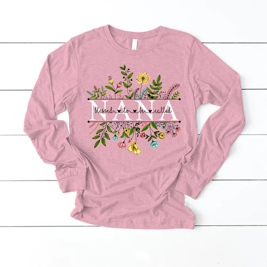 Wildflowers Blessed To Be Called Nana Longsleeve
