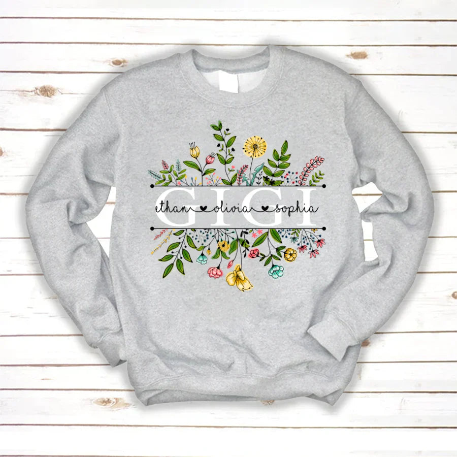Wildflowers Gigi And Grandkids Sweatshirt