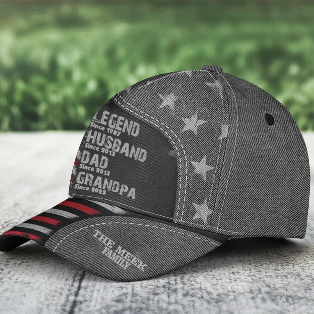 Personalized Legend Husband Dad Papa Since Father's Day Classic Cap