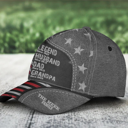 Personalized Legend Husband Dad Papa Since Father's Day Classic Cap