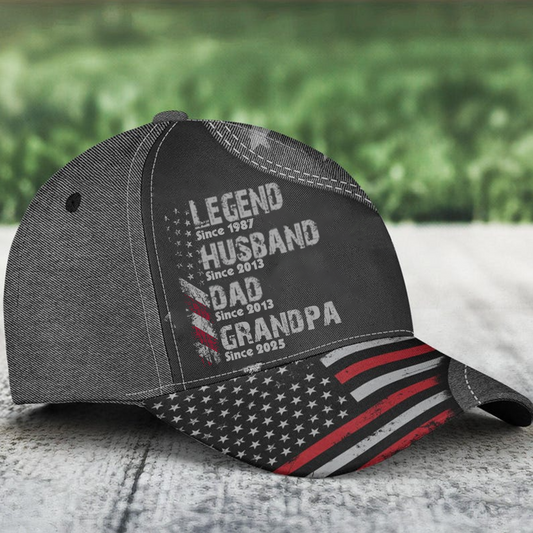 Personalized Legend Husband Dad Papa Since Father's Day Classic Cap