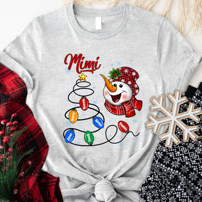 Christmas Tree Mimi And Grandkids CTH01 T-Shirt