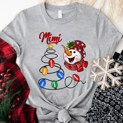 Christmas Tree Mimi And Grandkids CTH01 T-Shirt