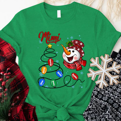 Christmas Tree Mimi And Grandkids CTH01 T-Shirt
