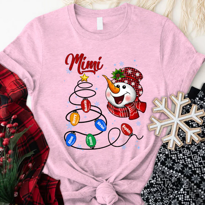 Christmas Tree Mimi And Grandkids CTH01 T-Shirt