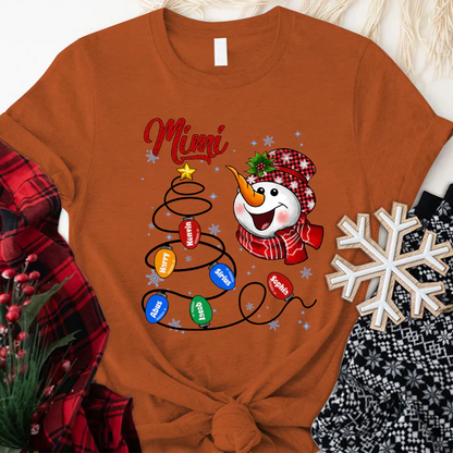 Christmas Tree Mimi And Grandkids CTH01 T-Shirt