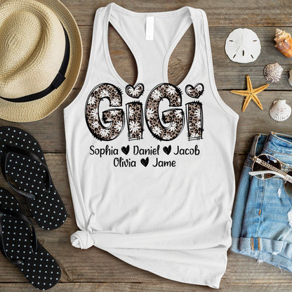 Daisy Leopard Gigi Custom Gigi and Kids Mothers Day Gift Shirt