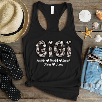 Daisy Leopard Gigi Custom Gigi and Kids Mothers Day Gift Shirt