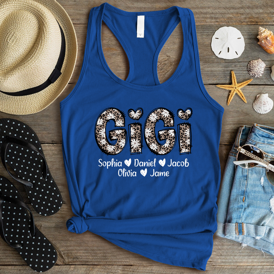 Daisy Leopard Gigi Custom Gigi and Kids Mothers Day Gift Shirt