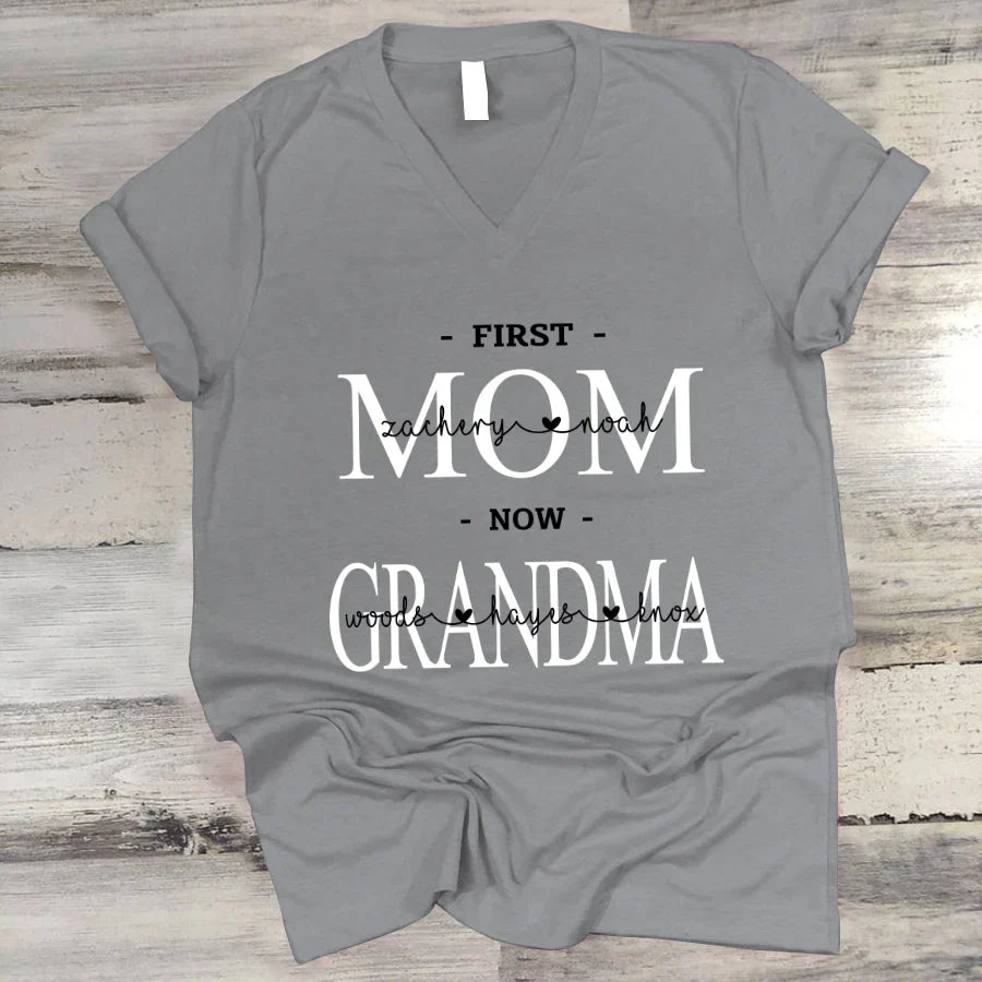 First Mom Kids And Grandma Grandkids VTN221126 V-Neck