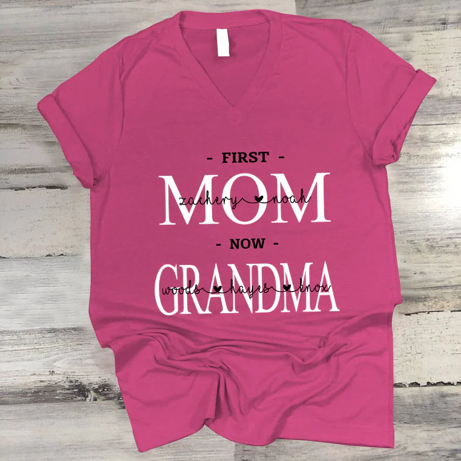 First Mom Kids And Grandma Grandkids VTN221126 V-Neck