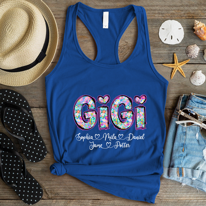 Gigi Coquette Floral Gigi And Grandkids Mothers Day Shirt