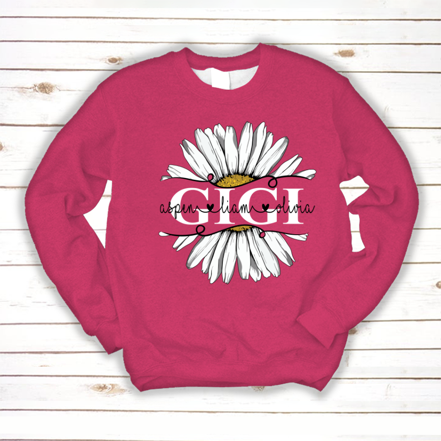 Gigi And Grandkids Flower Daisy Sweatshirt