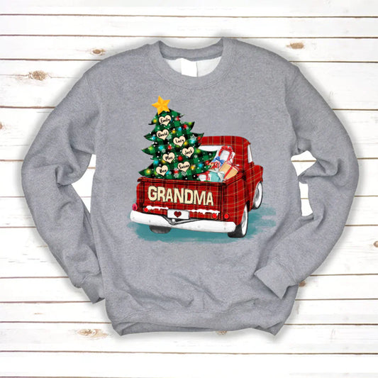 Grandma and Grandkids Christmas Truck 2022 Sweatshirt