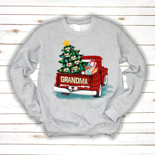 Grandma and Grandkids Christmas Truck 2022 Sweatshirt