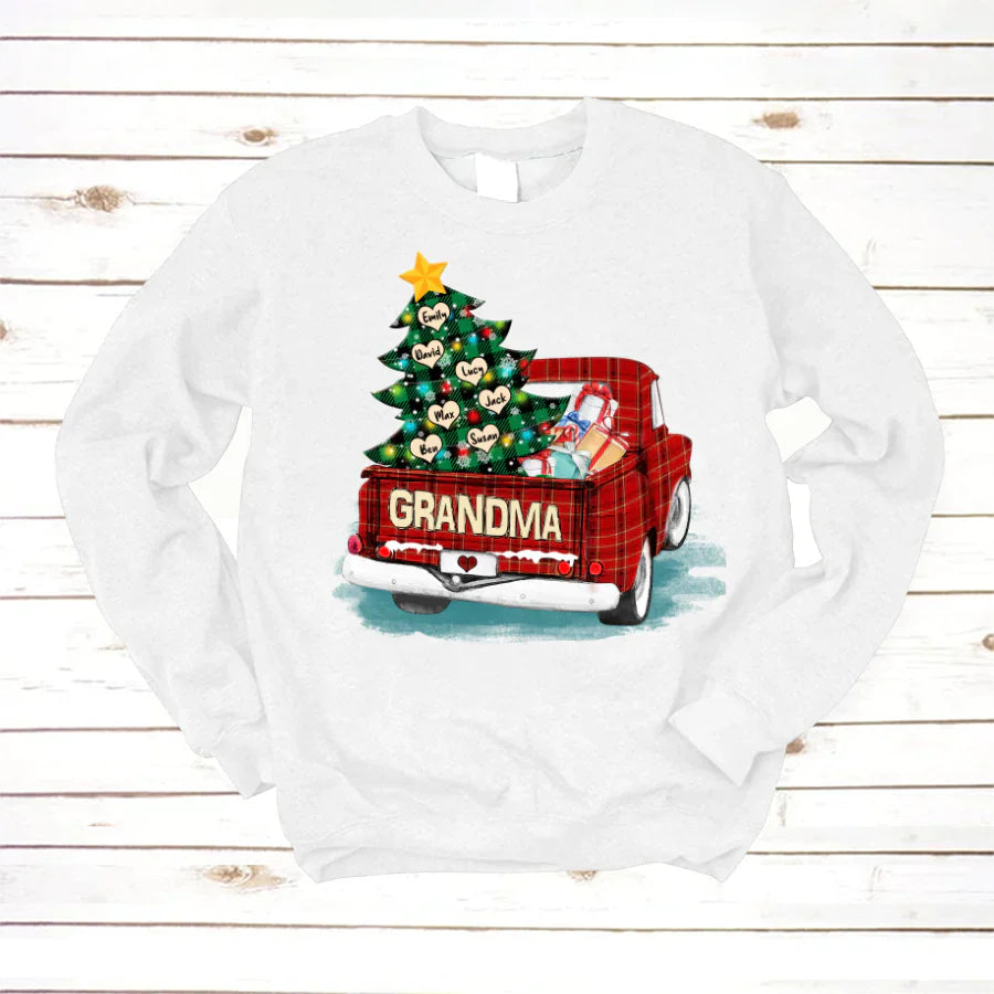 Grandma and Grandkids Christmas Truck 2022 Sweatshirt