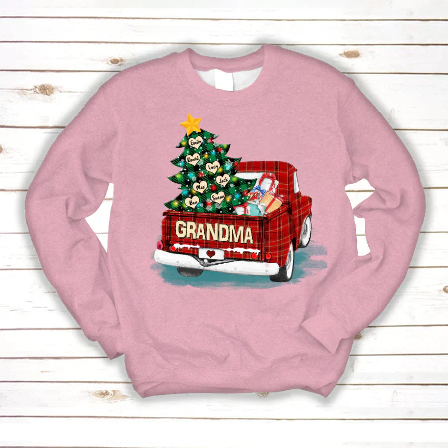 Grandma and Grandkids Christmas Truck 2022 Sweatshirt